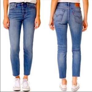 Levi’s white oak cone denim jeans